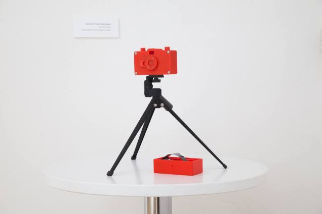 3D printed Red 35mm Pinhole Camera - Quentin Orhant & Sam Cornwell 2015
