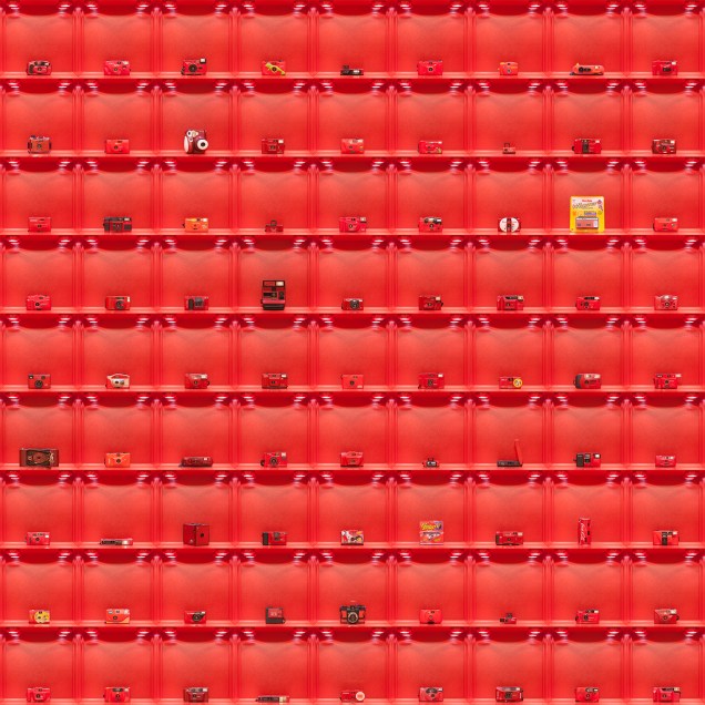 Tacky Red Cameras, Photographic Print - Sam Cornwell 2015.