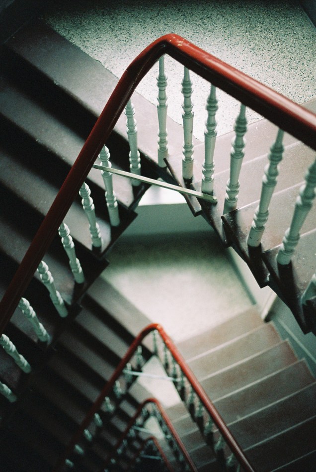 Digital for escalators, shot of film for the stairs.