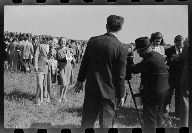 Spectators at horse races, Warrenton, Virginia. Marion Post Wolcott, May 1941. 