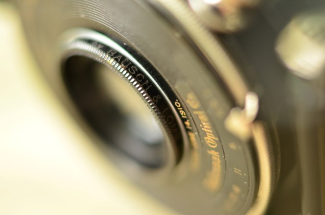 It’s hard to read, but the ring around the lens says “Made only for EASTMAN KODAK CO by BAUSCH & LOMB OPTICAL CO Rochester N.Y.”