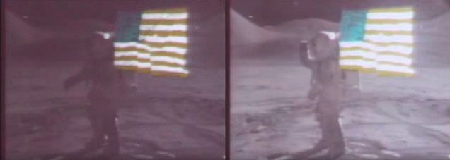 side by side Apollo15 video